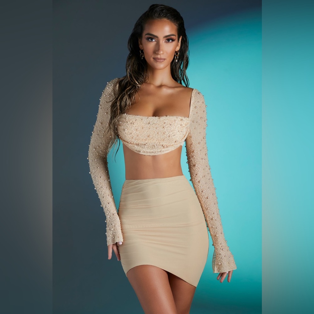Oh Polly embellished set top 2+ skirt 0